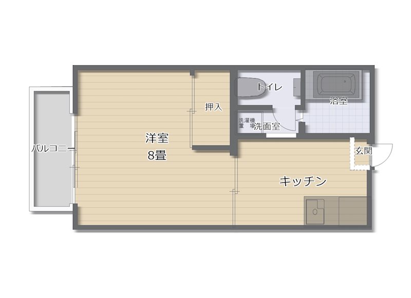 ユースコムB  間取り図