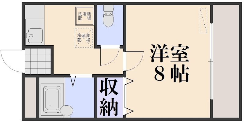 ファンテイル青江 205号室 間取り