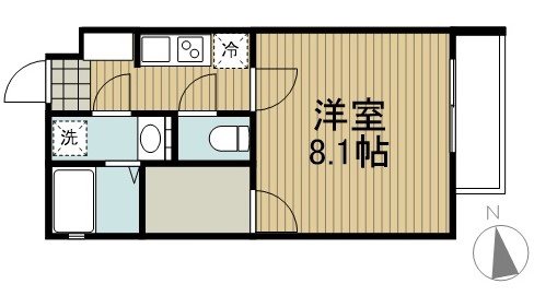 ミニョン西国分寺 302号室 間取り