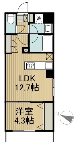 コンファーレ本駒込 1102号室 間取り