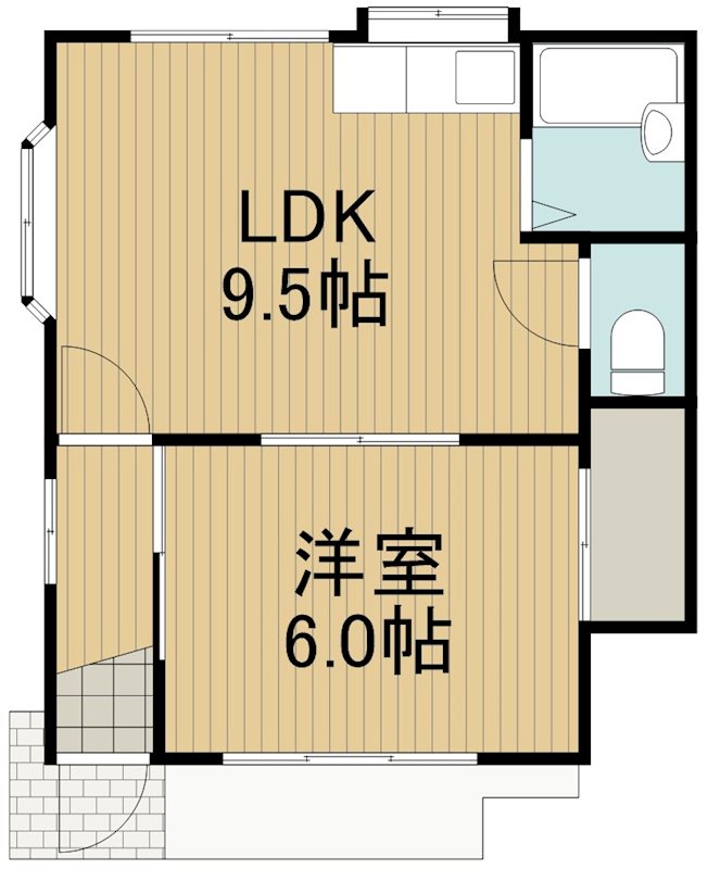 ユーハイツ春日町 101号室 間取り