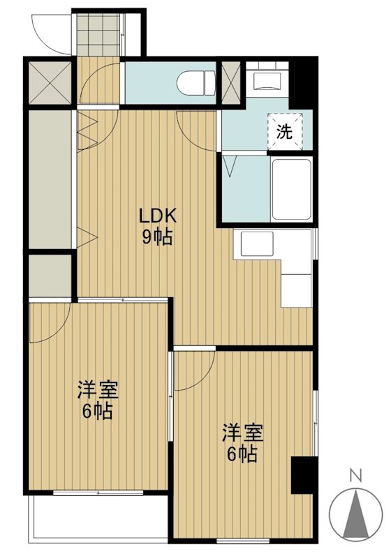 コーワコーポ第15小平 302号室 間取り