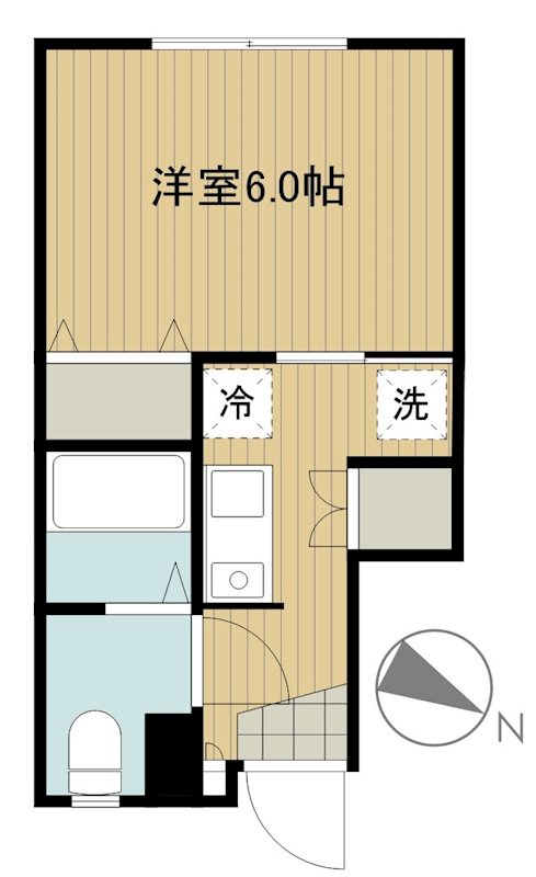 ハレルヤハウス 102号室 間取り