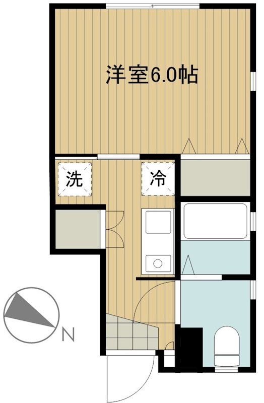 ハレルヤハウス 103号室 間取り