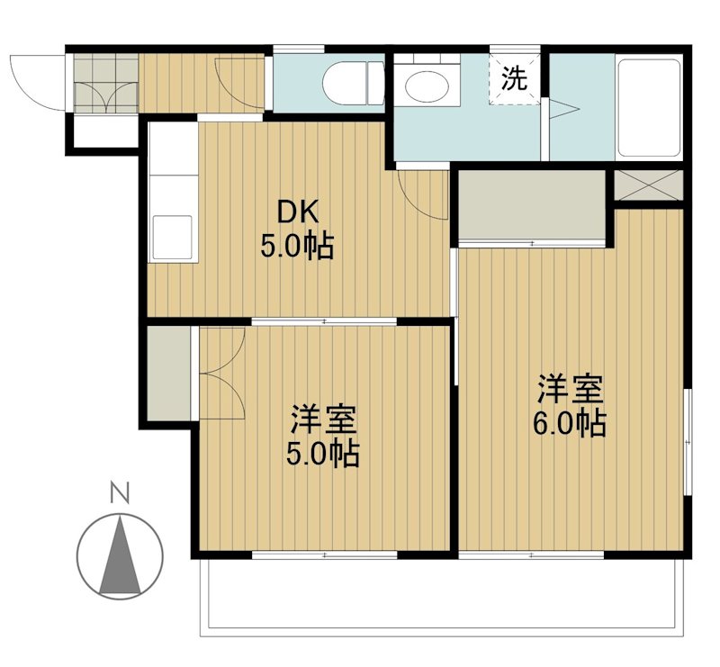 レモンハウス 402号室 間取り
