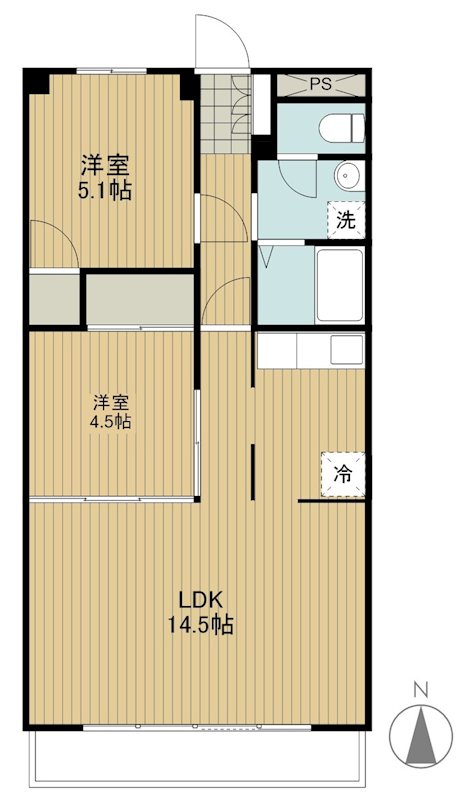 アークパレス62 204号室 間取り