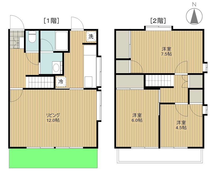 C-1号室 間取り