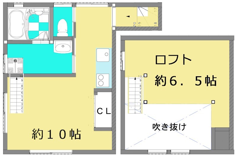 リシェス桜 201号室 間取り