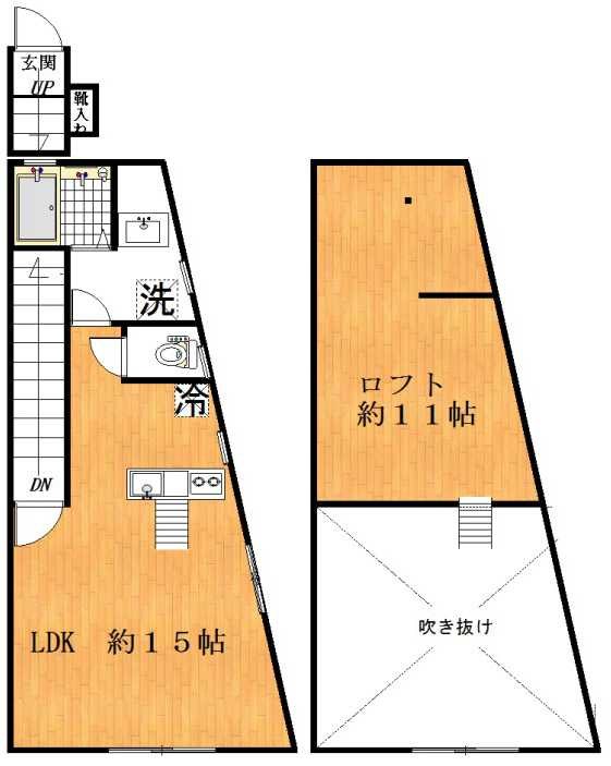 ミカシータ 202号室 間取り