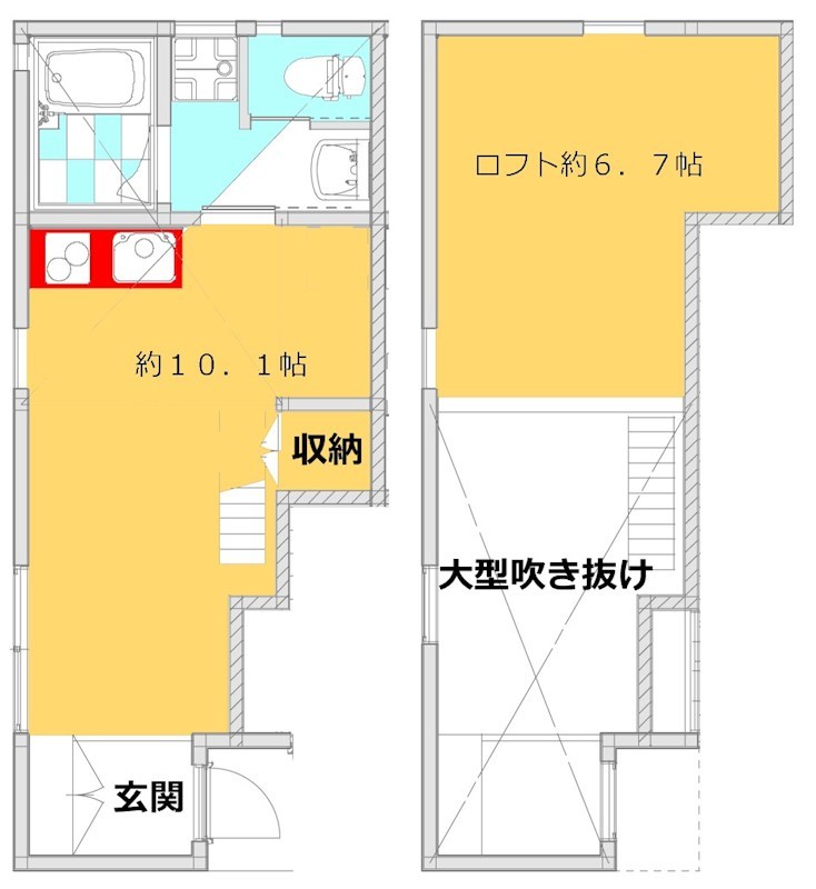 プレスト自由が丘 101号室 間取り
