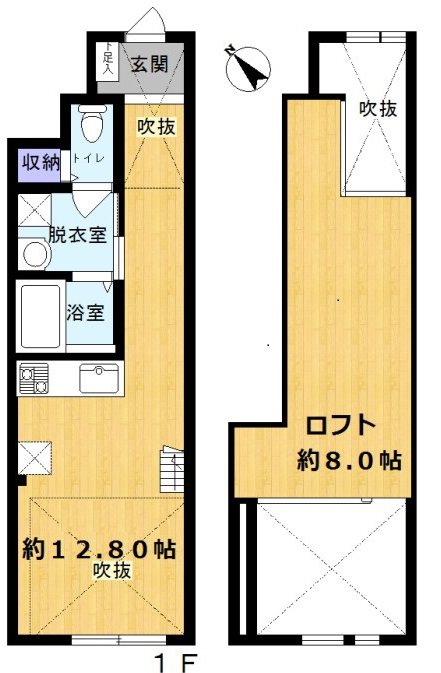 ＢＲＵＮ　ＭＥＧＵＲＯ（ブラン目黒） 102号室 間取り