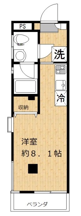 美宝ハイツ 101号室 間取り