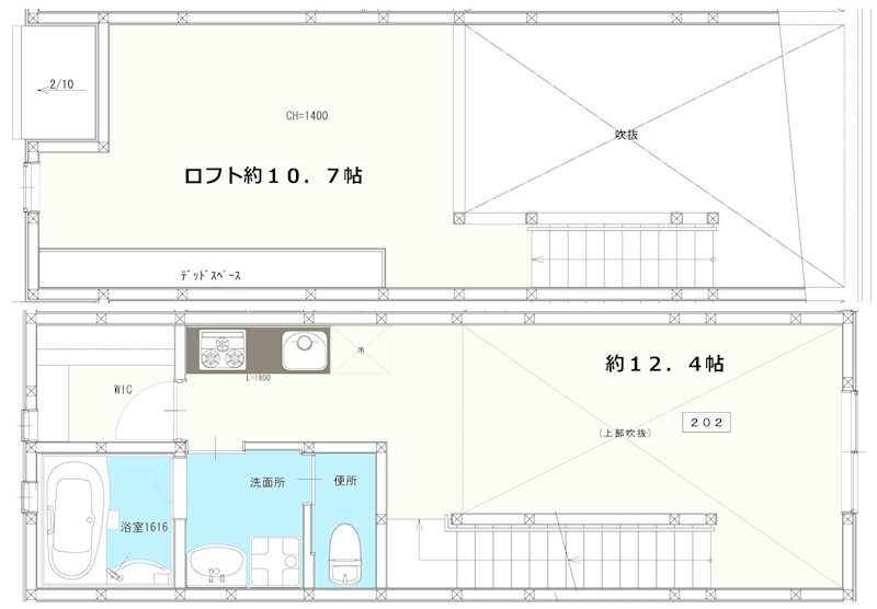 アベティーナ三軒茶屋 202号室 間取り