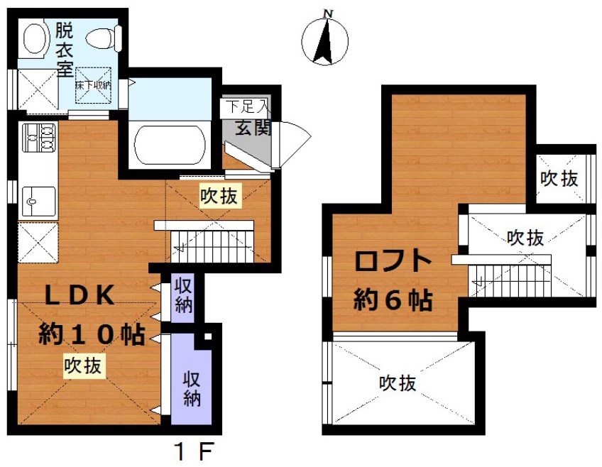 グランズ桜新町 101号室 間取り