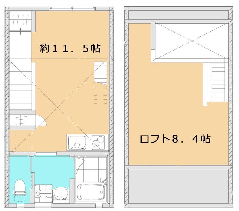 プレスト自由が丘 202号室 間取り