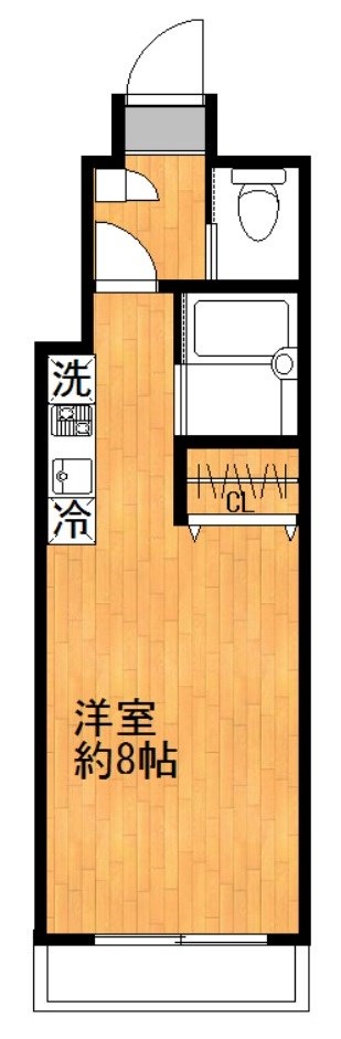 美宝ハイツ 106号室 間取り