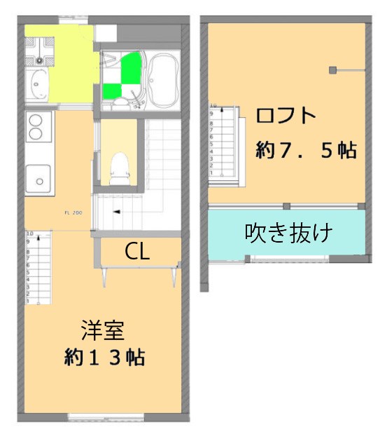 ストリングス桜新町 202号室 間取り