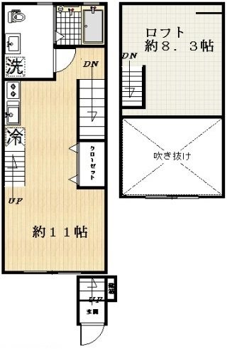 アマランタイン三軒茶屋 202号室 間取り