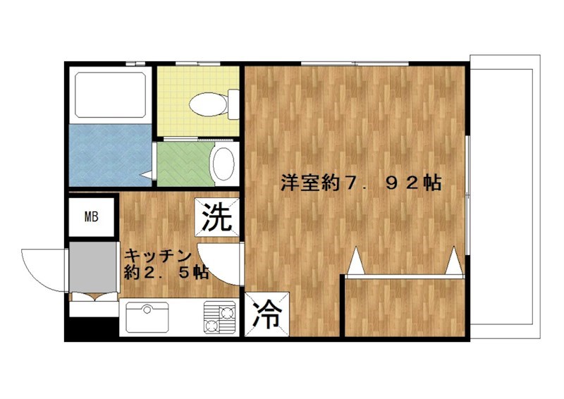 ソフィー駒沢 104号室 間取り