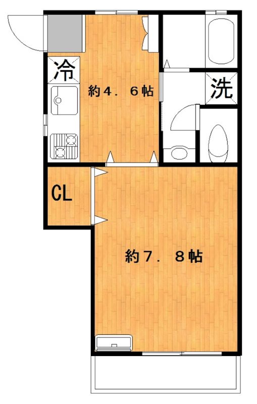 ラフィナート 201号室 間取り