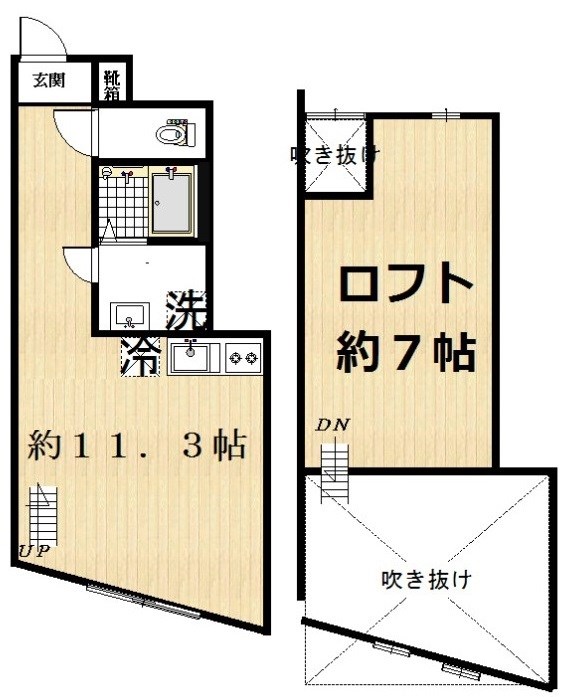 アマランタイン武蔵小山 103号室 間取り