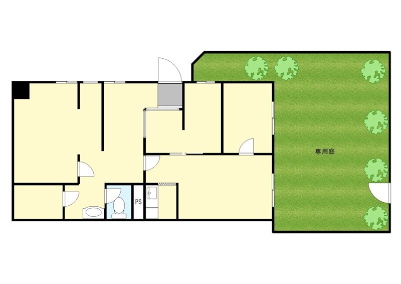 第２フォンタナ駒沢 108（店舗・事務所）号室 間取り