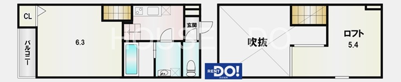 IMPERIAL RESIDENCE 八王寺 間取り