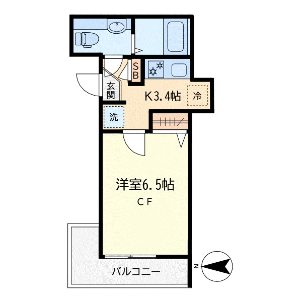 グランノーブル 201号室 間取り