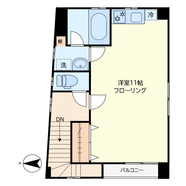 ＥＮＩＫＥＳ 3号室 間取り