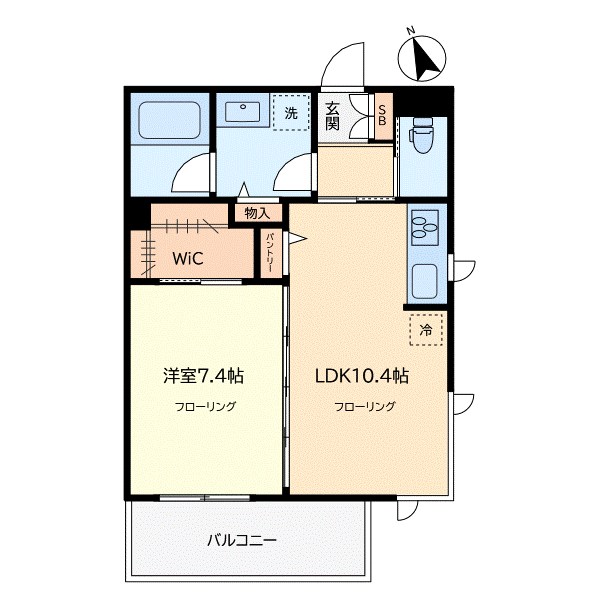 Ferio（フェリオ） 201号室 間取り