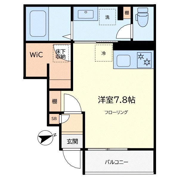 ハリジェ鷹番 103号室 間取り