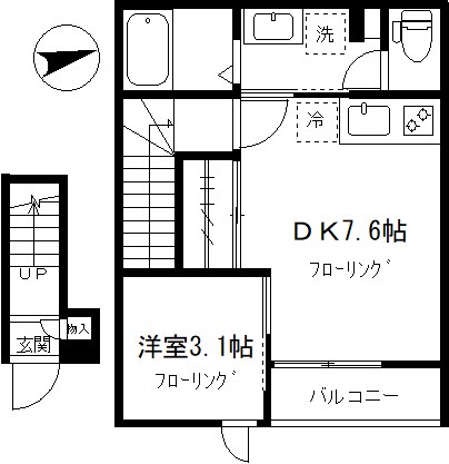 ハリジェ鷹番 203号室 間取り