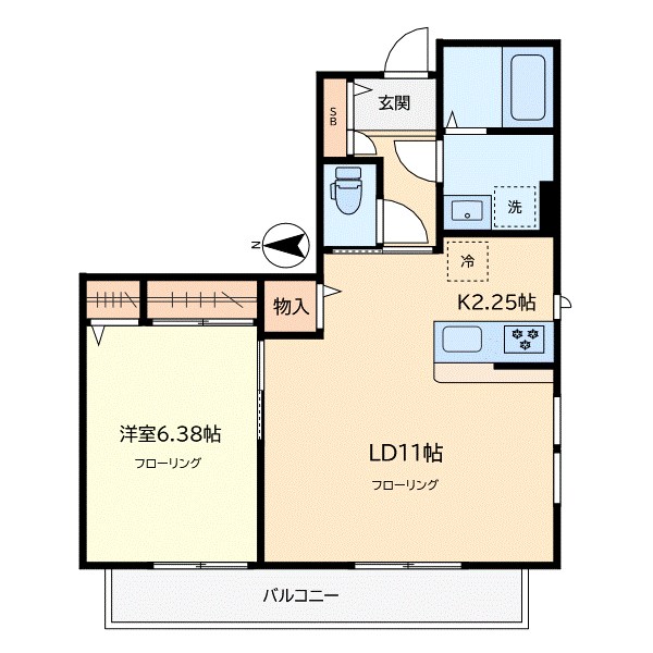 クランツ五本木 間取り図