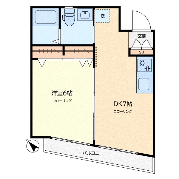 ＡＴＯＬＬ－Ａ（アトール－エー） 201号室 間取り