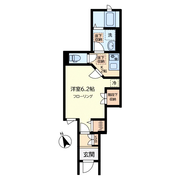 SOPHIA 五本木 1号室 間取り
