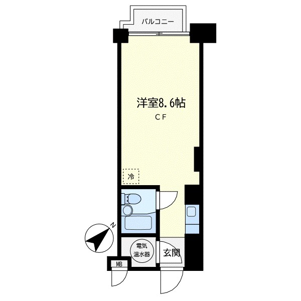朝日虎ノ門マンション 301号室 間取り