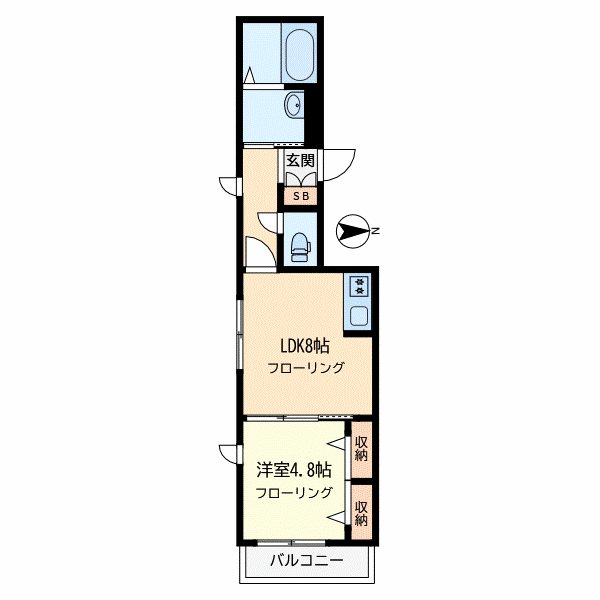 アーバンハウス 101号室 間取り