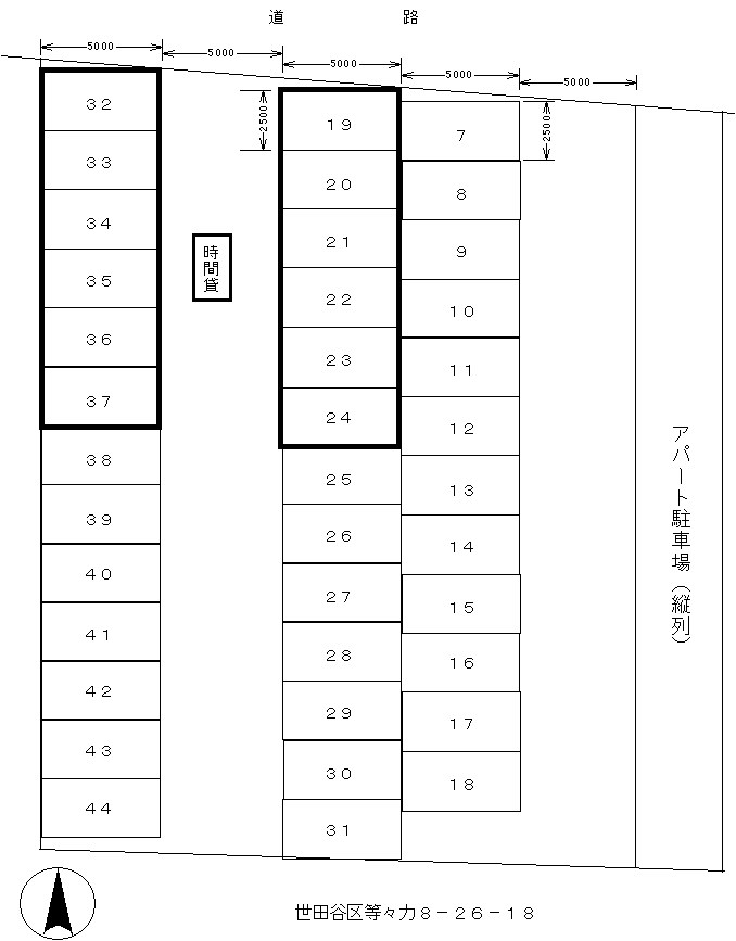 菅田駐車場 43号室 間取り
