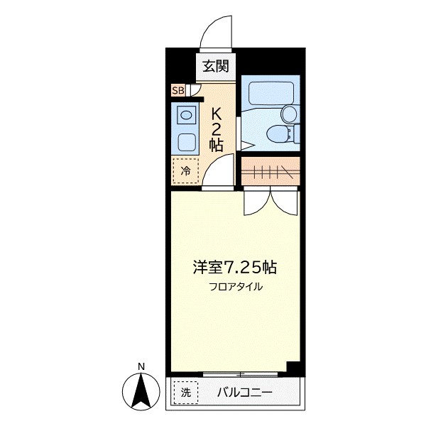 プリメール学芸大 205号室 間取り