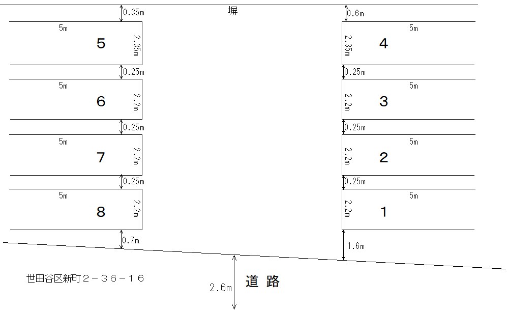 新町２丁目駅前駐車場 03号室 間取り