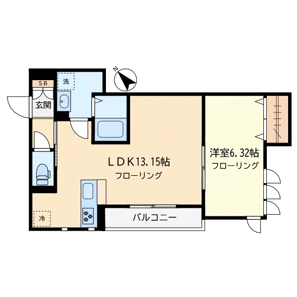 シャスティーナ目黒 201号室 間取り