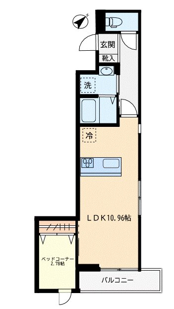 シャスティーナ目黒 302号室 間取り