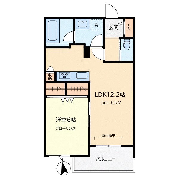 エルテ下馬 205号室 間取り