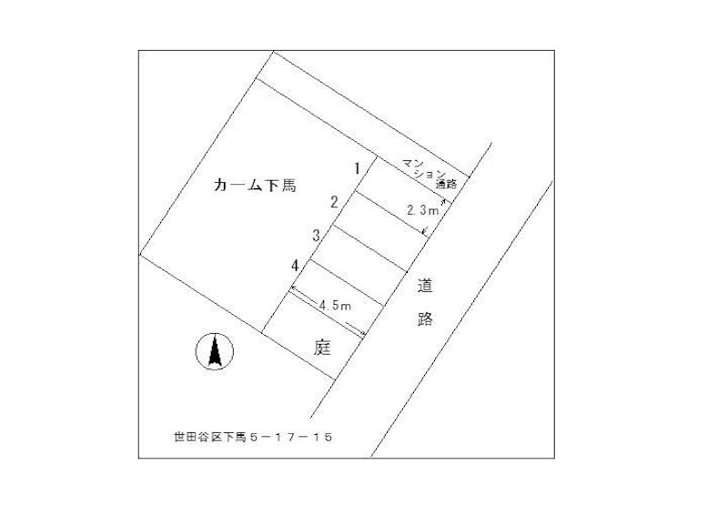 カーム下馬 P-03号室 間取り