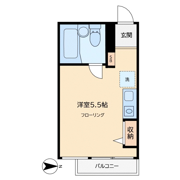 ミリオンコート学芸大 202号室 間取り