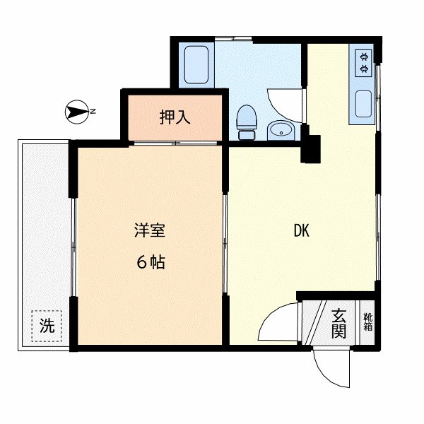 サントノーレ市川 3C号室 間取り