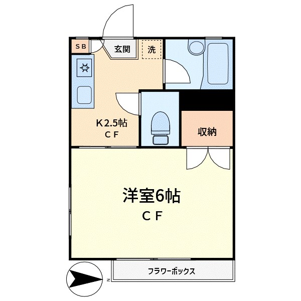 新伸コーポＣ棟 間取り図