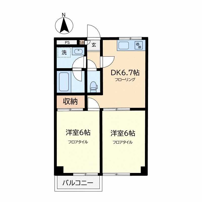 サウスウエルズ 間取り図