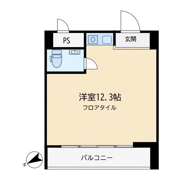 ｸﾘｴｰﾄ桜丘ｾﾝﾁｭﾘｰ21　（Ⅱ） 602号室 間取り