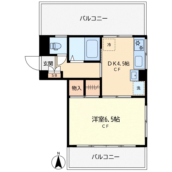 パールシャトー 303号室 間取り